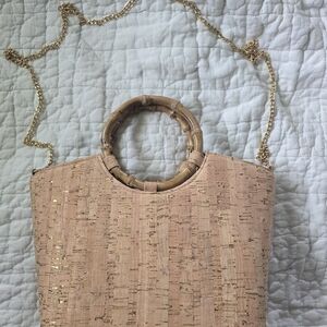 Cork and Gold Purse